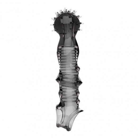 PLEASE ME - Tiger Dragon Penis Sleeve (Transparent Black)